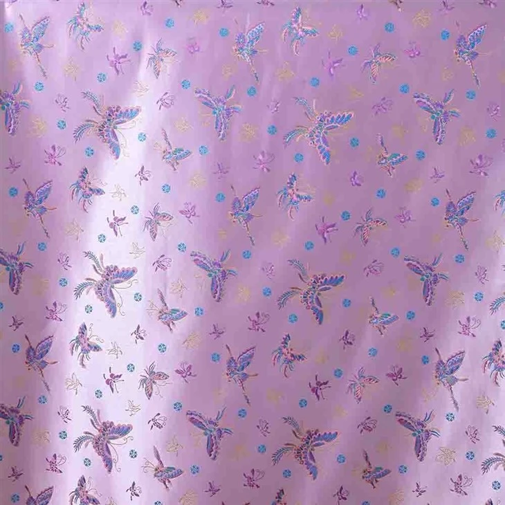 YiLi Custom Rich Butterfly Jacquard Fabric For Fashion